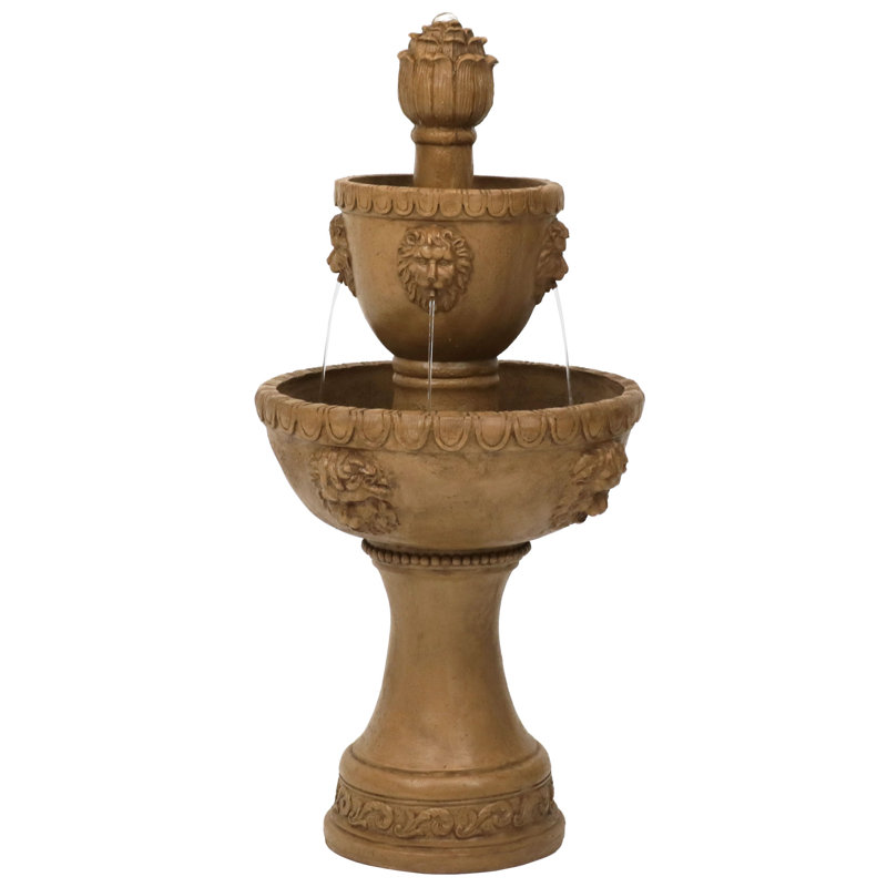 Astoria Grand Dunigan Resin Lion Fountain & Reviews Wayfair